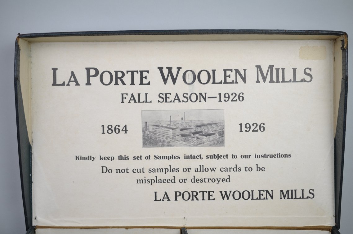 La Porte Woolen Mills Sample Boxes 1926