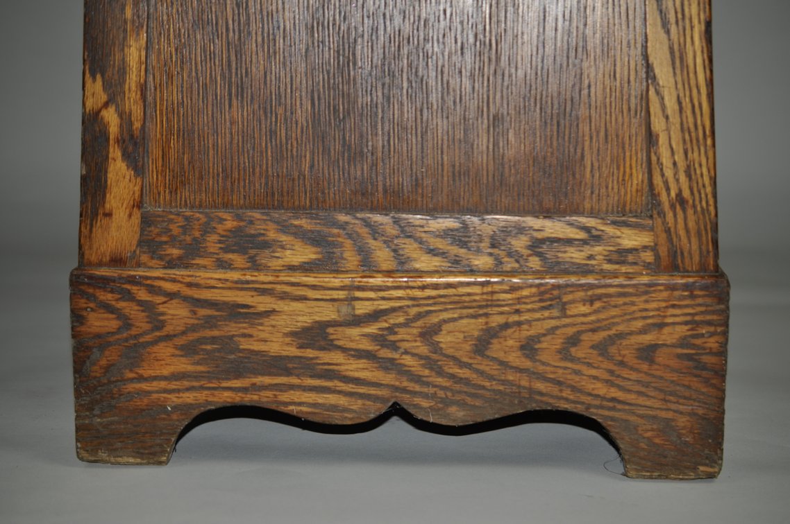 Antique Oak Church Offering/Alms Box Stand, photo 19 of 22