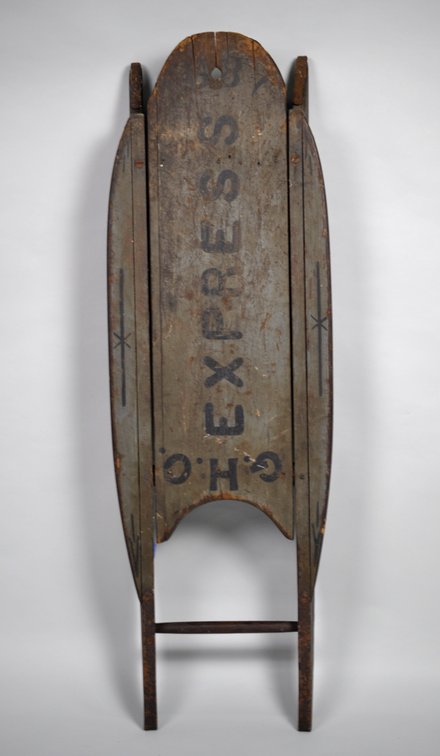 American Folk Art Coasting Sled