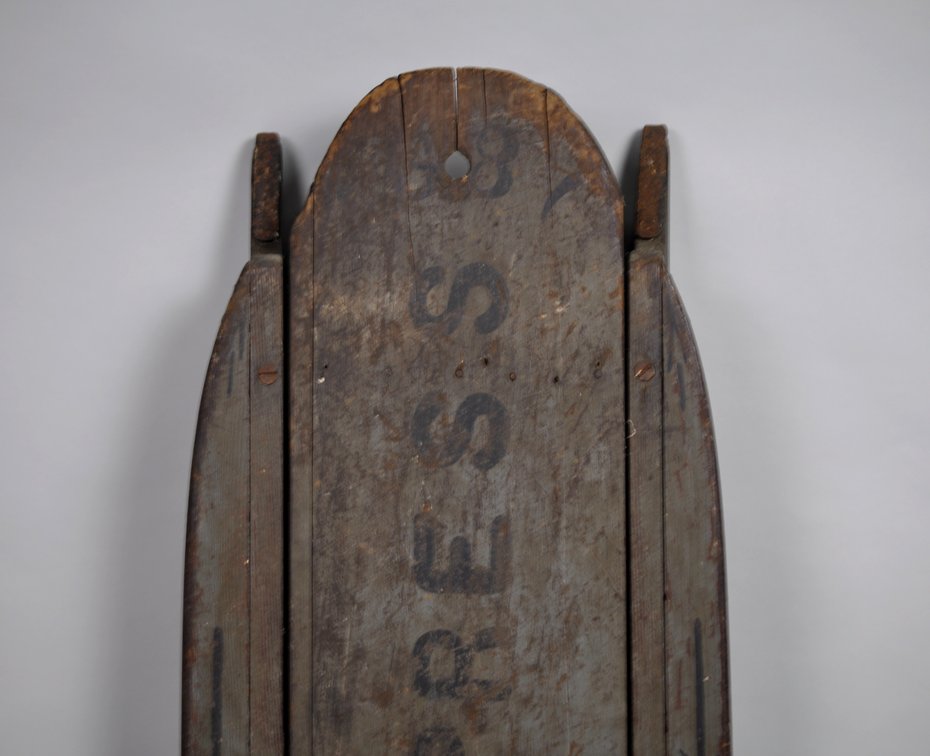 American Folk Art Coasting Sled