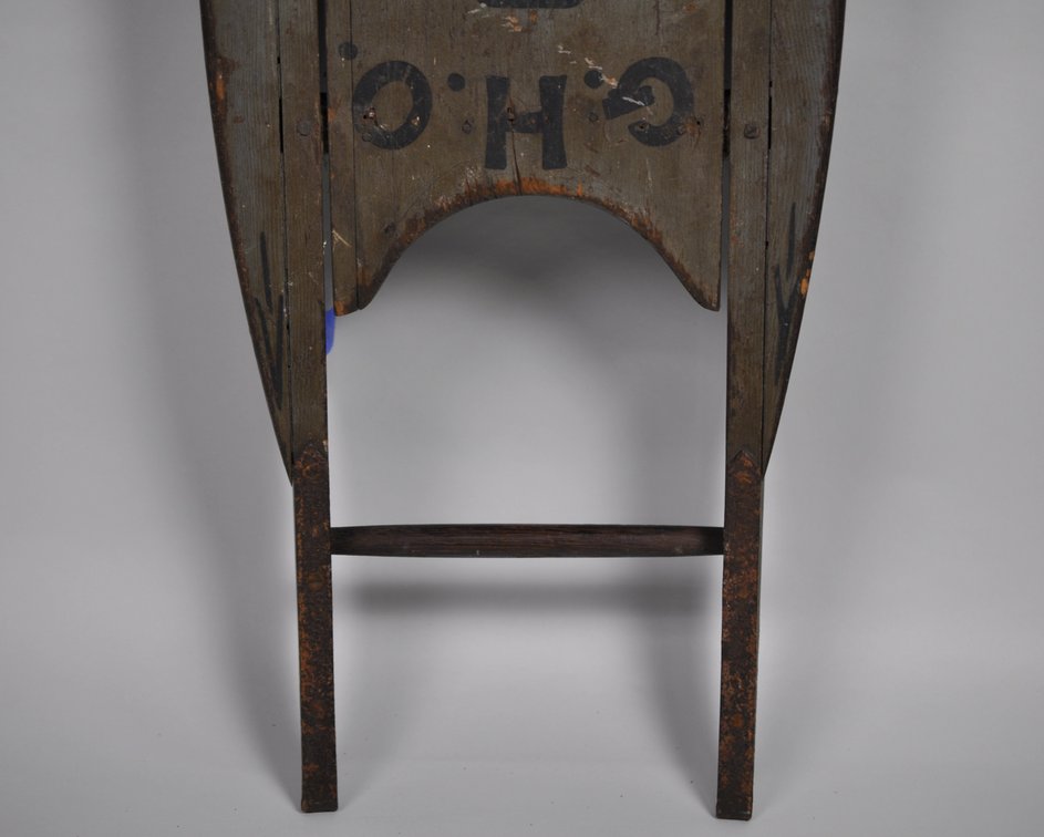 American Folk Art Coasting Sled