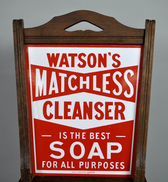 Vintage Watson's Matchless Cleanser Advertising Chair