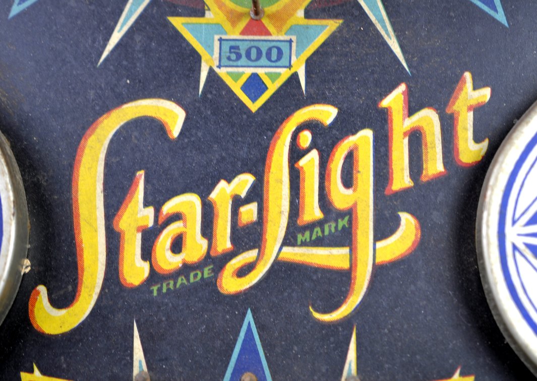 Starlight Bagatelle Tin Tabletop Pinball Game USA