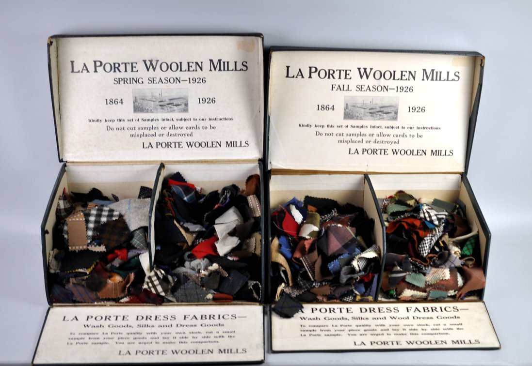 La Porte Woolen Mills Sample Boxes 1926