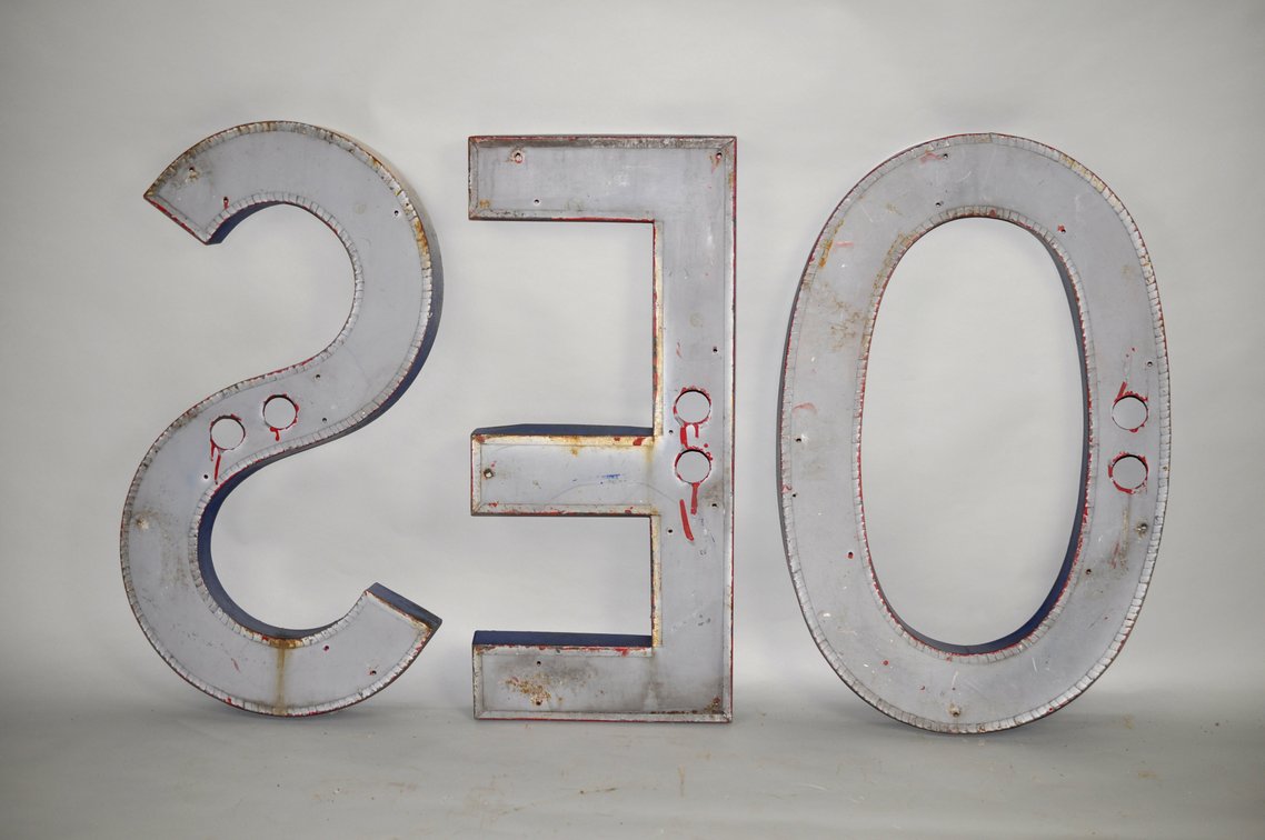 Metal Marquee Channel Letters S E O, photo 11 of 17