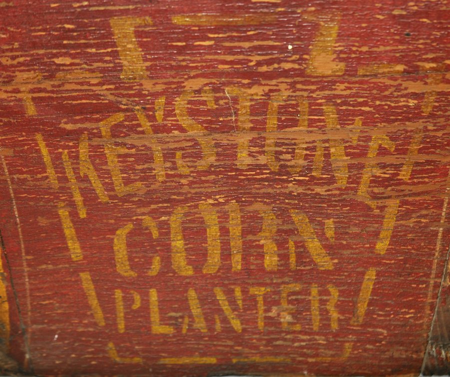 Primitive Wooden Keystone Corn Planter Box