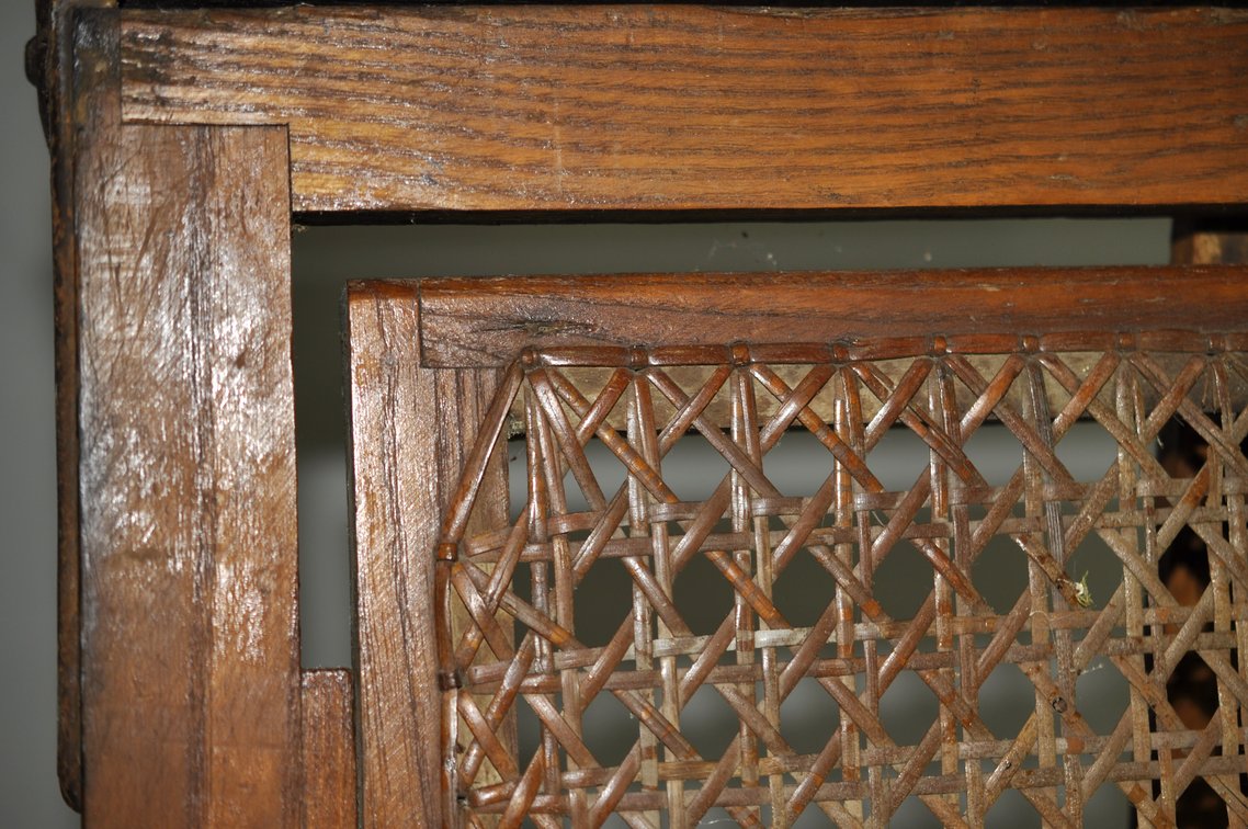 Antique Folding Wicker Medical Table