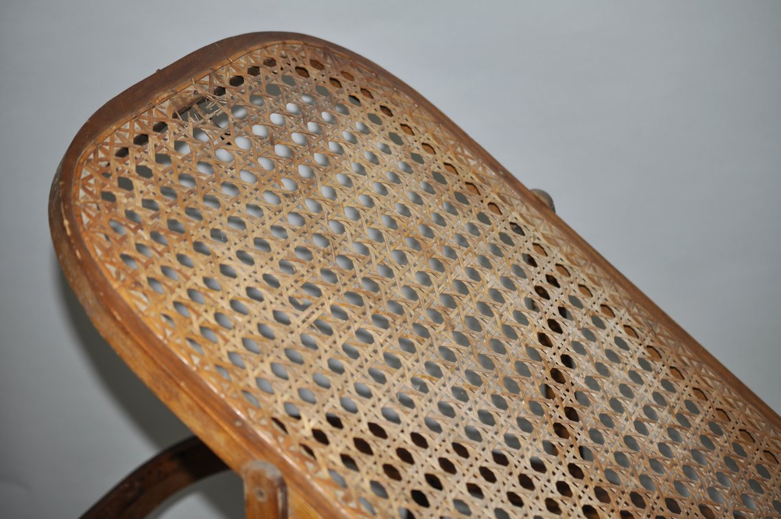Antique Folding Wicker Medical Table