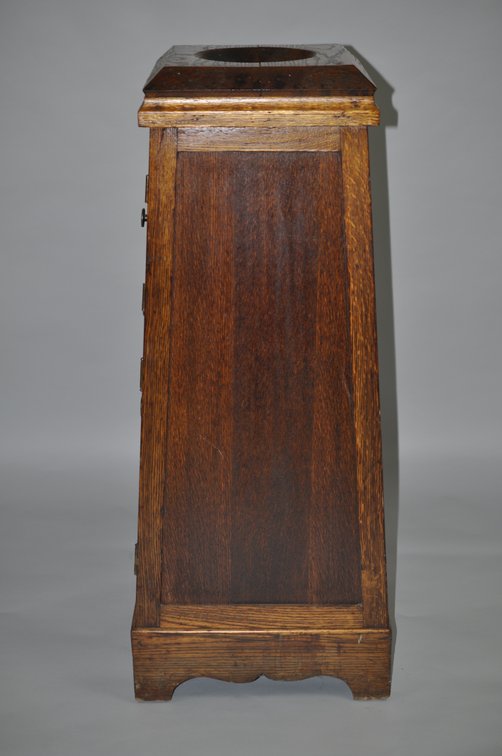 Antique Oak Church Offering/Alms Box Stand, photo 20 of 22