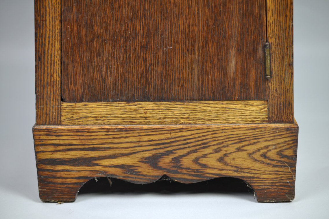 Antique Oak Church Offering/Alms Box Stand