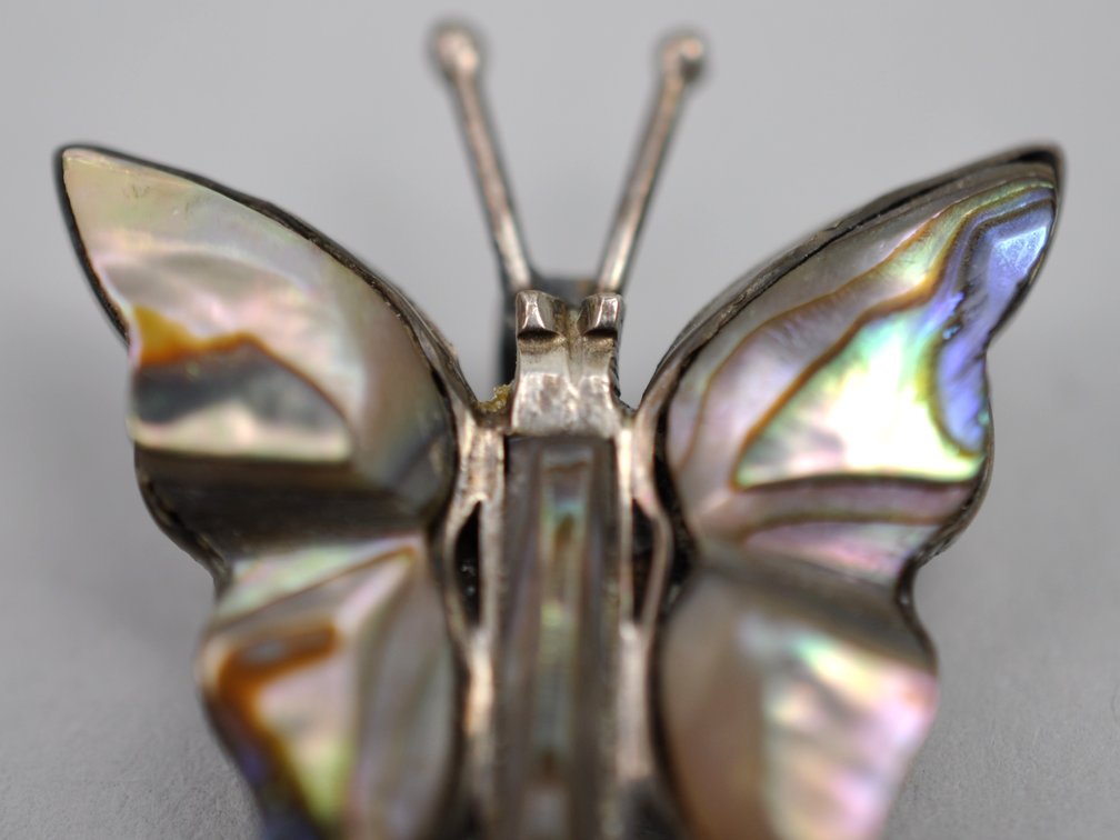 Sterling Silver Mexico Art Deco Pendant Ring, photo 10 of 13