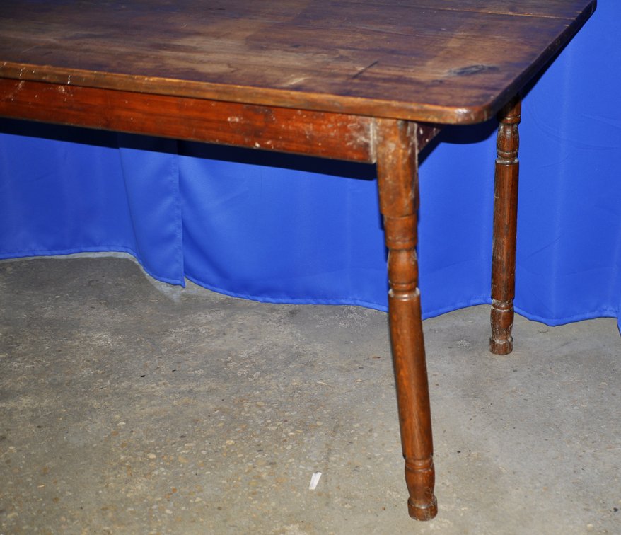 Primitive Wooden Farmhouse Dining Table