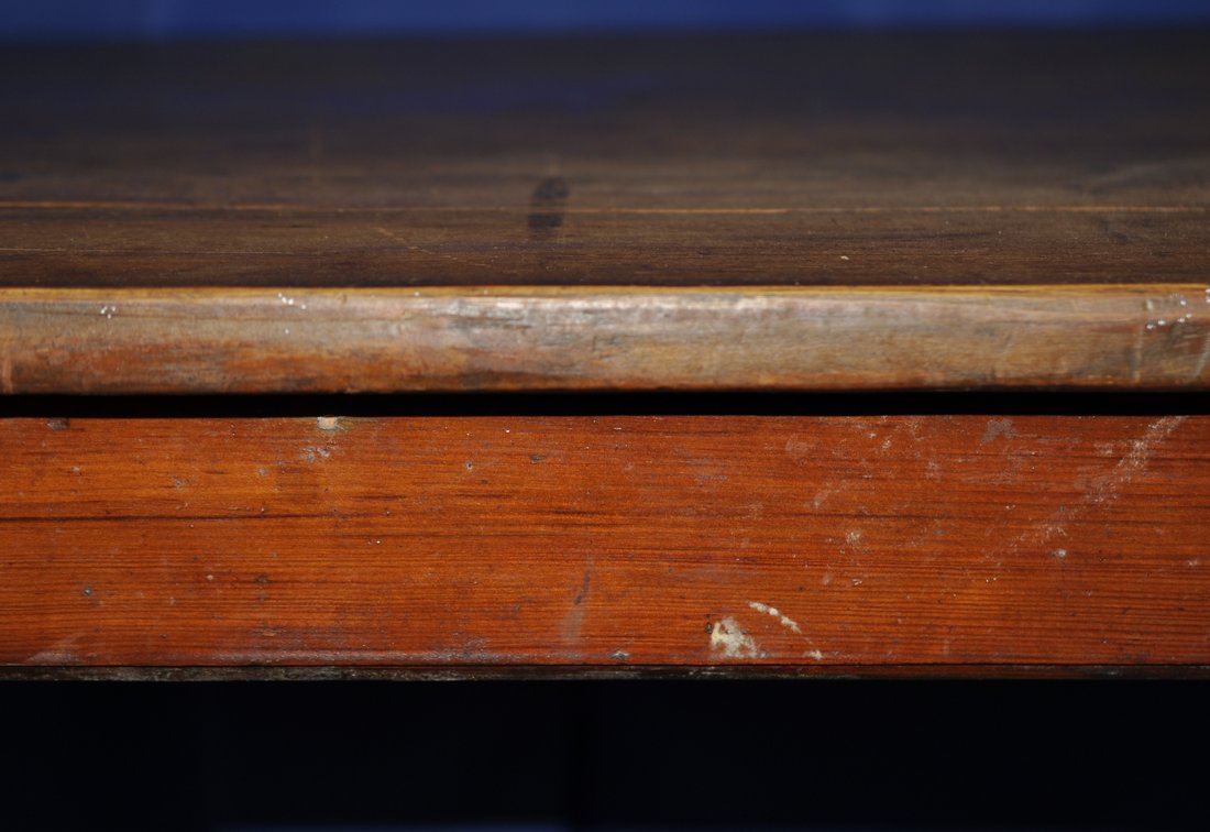 Primitive Wooden Farmhouse Dining Table