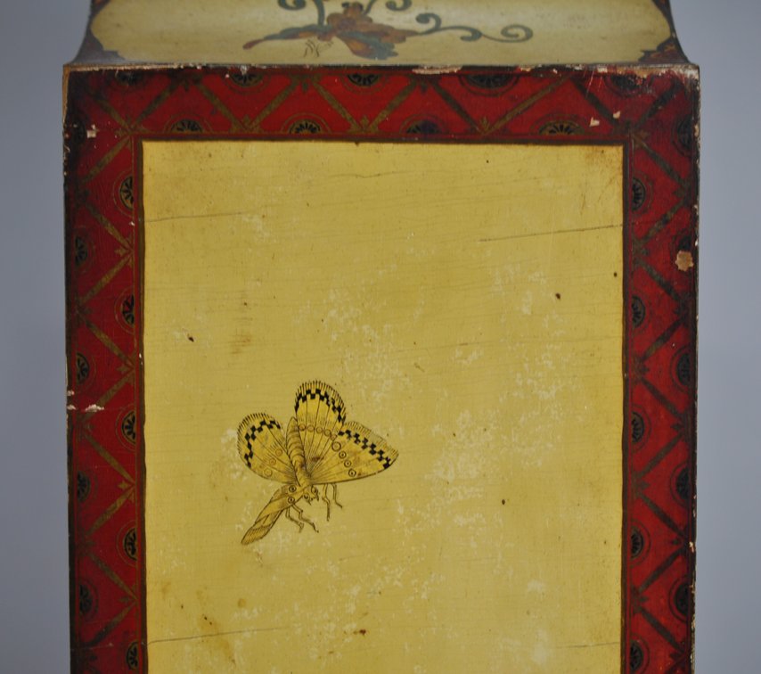 Chinoiserie Painted Hutch Cabinet w/ Key, photo 33 of 37