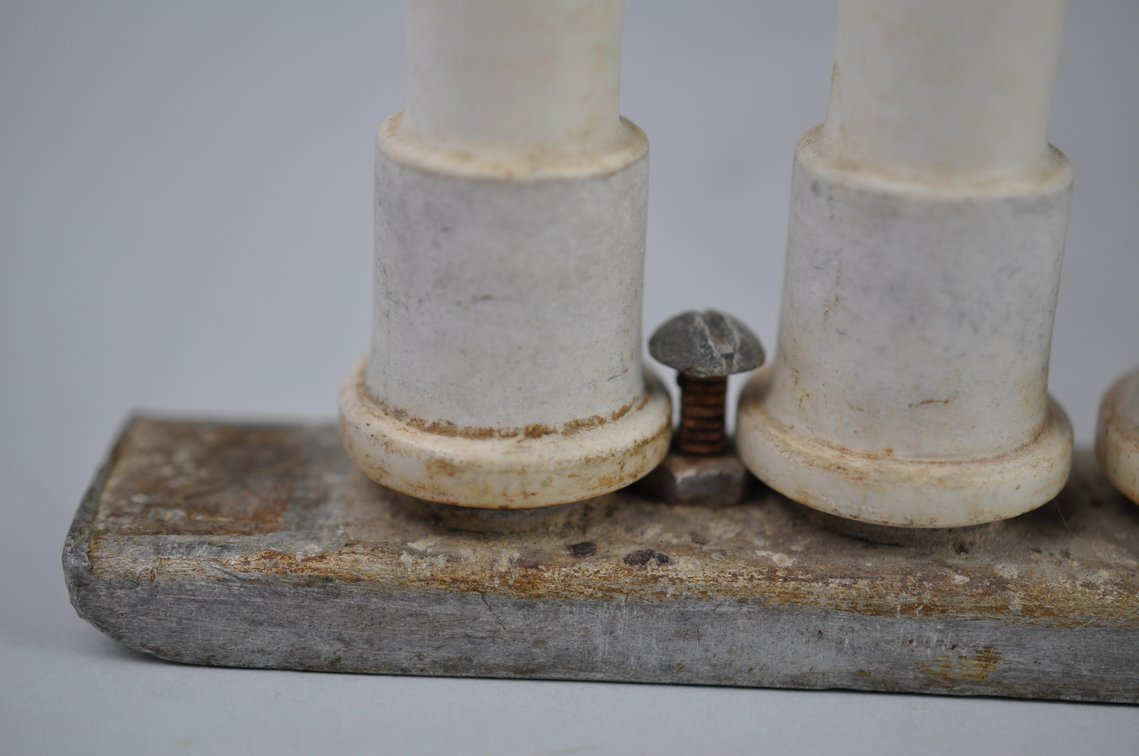 Vintage 16- Prong Ceramic Manufacturing Condom Mold