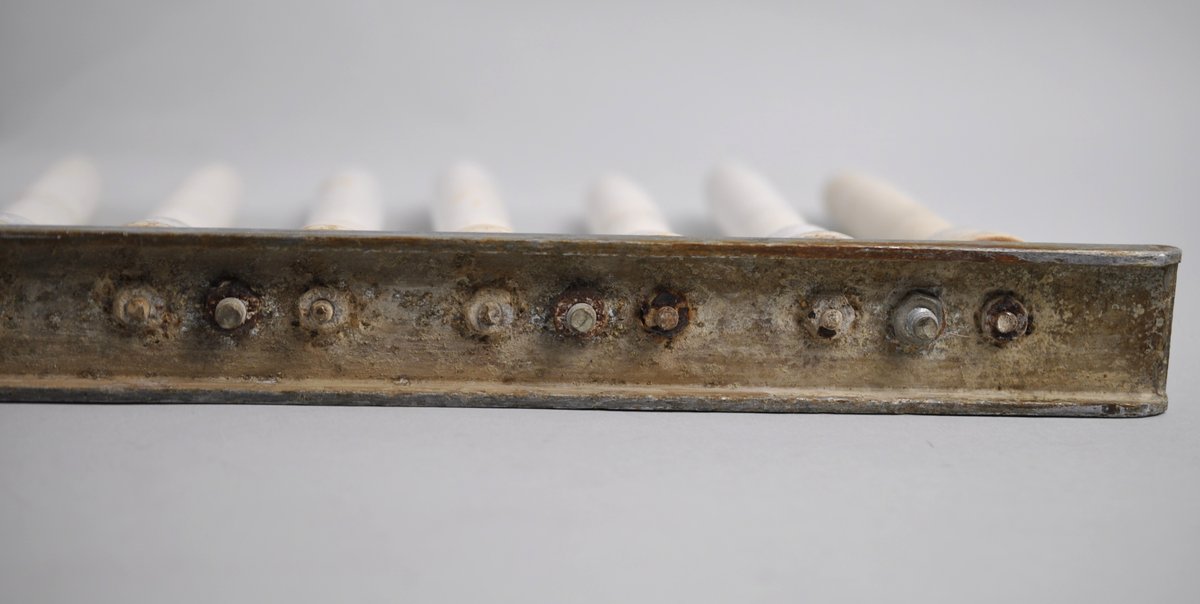 Vintage 16- Prong Ceramic Manufacturing Condom Mold, photo 18 of 19