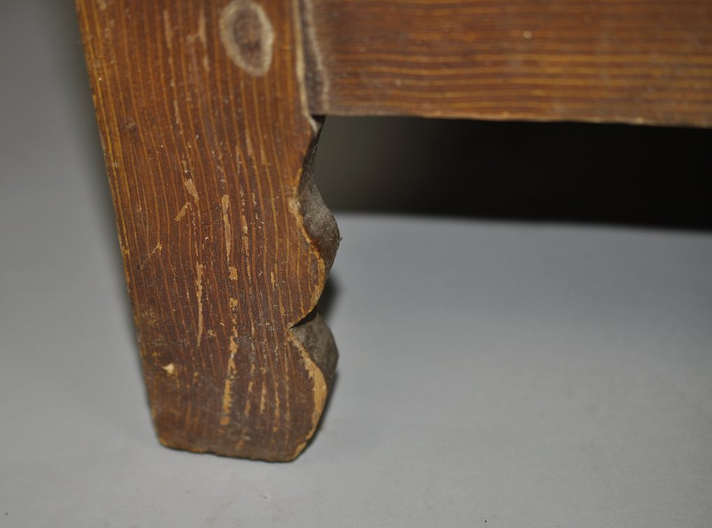 Primitive Wooden Bedside Commode, photo 4 of 12