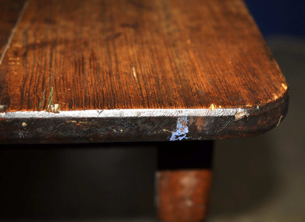 Primitive Wooden Farmhouse Dining Table, photo 22 of 24