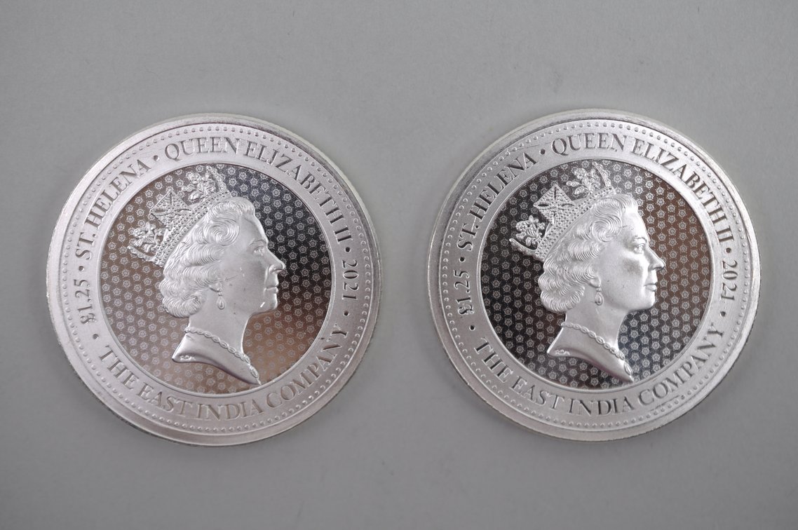2021 St. Helena Queen Elizabeth II Silver Coins