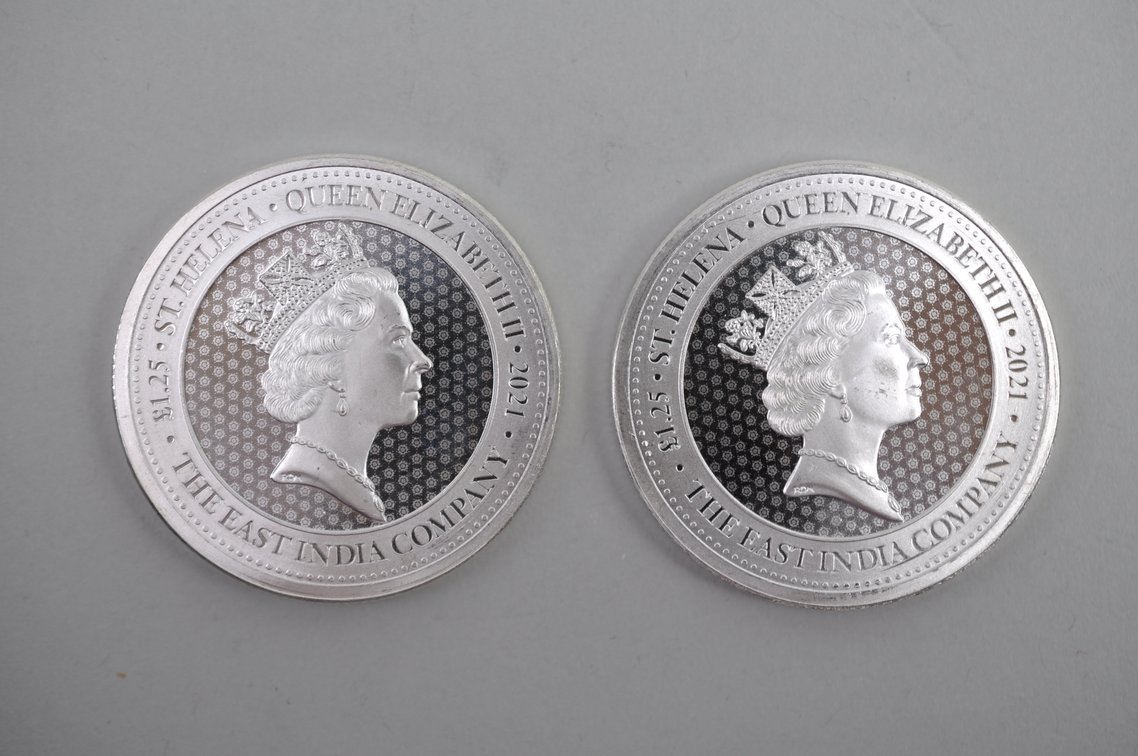 2021 St. Helena Queen Elizabeth II Silver Coins