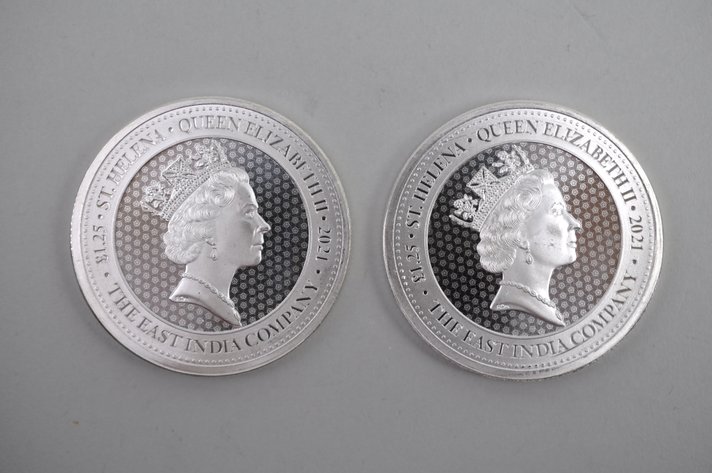 2021 St. Helena Queen Elizabeth II Silver Coins