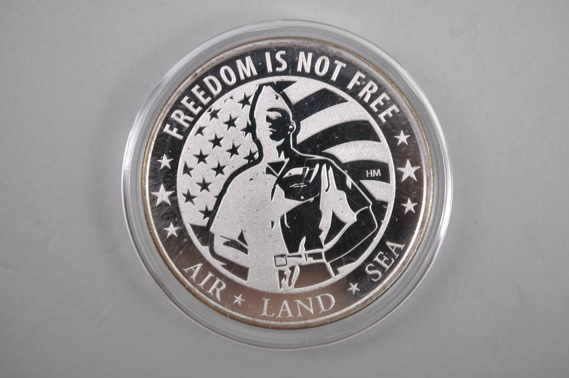 2021 Silver Eagle & Amac Military Coins, photo 2 of 5