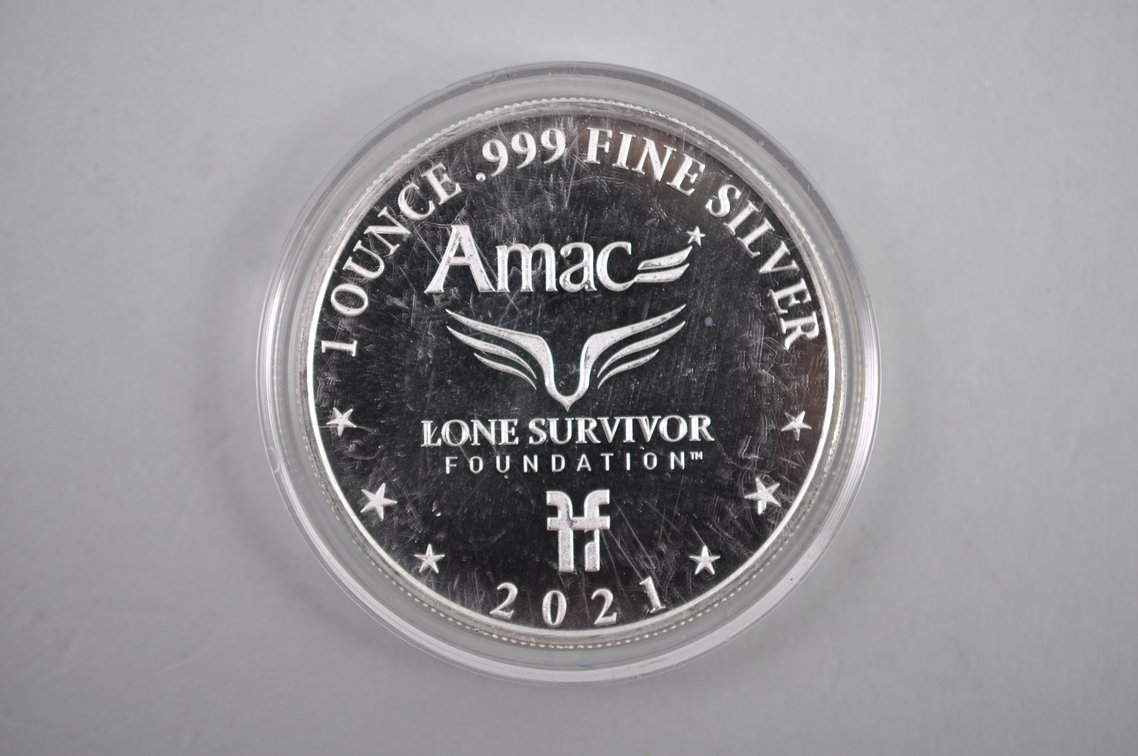 2021 Silver Eagle & Amac Military Coins, photo 3 of 5