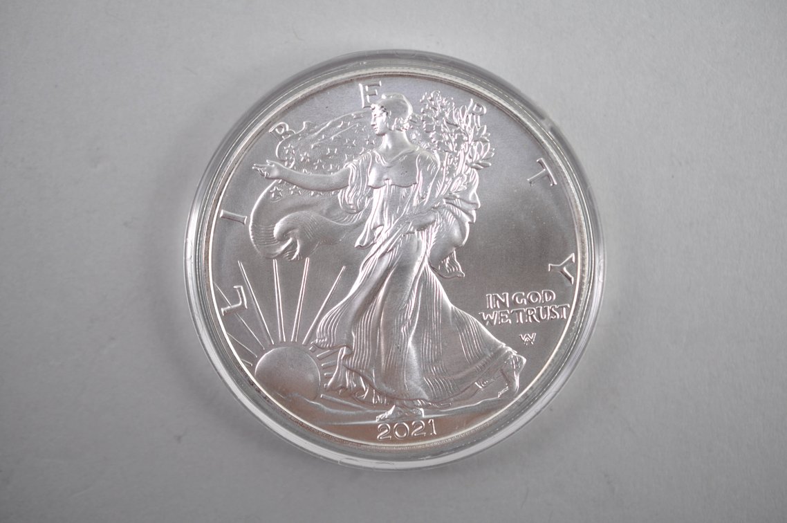 2021 Silver Eagle & Amac Military Coins, photo 4 of 5