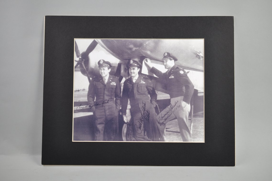 Enola Gay Crew Signed WWII Photocopys
