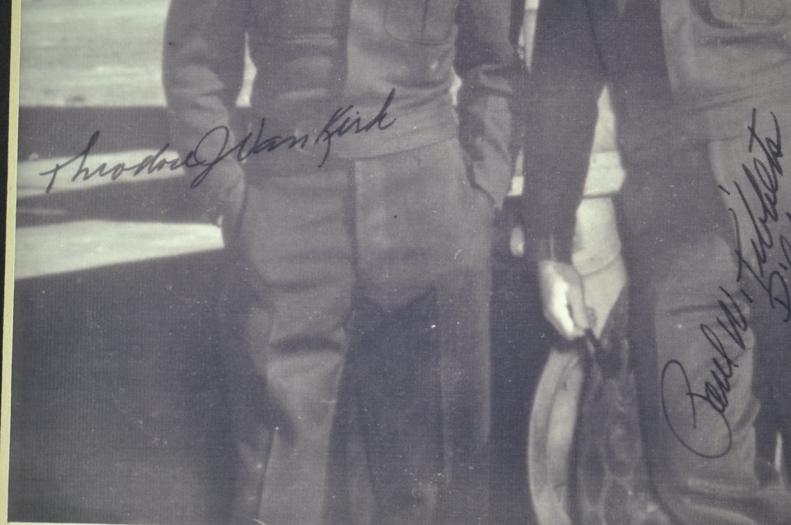 Enola Gay Crew Signed WWII Photocopys