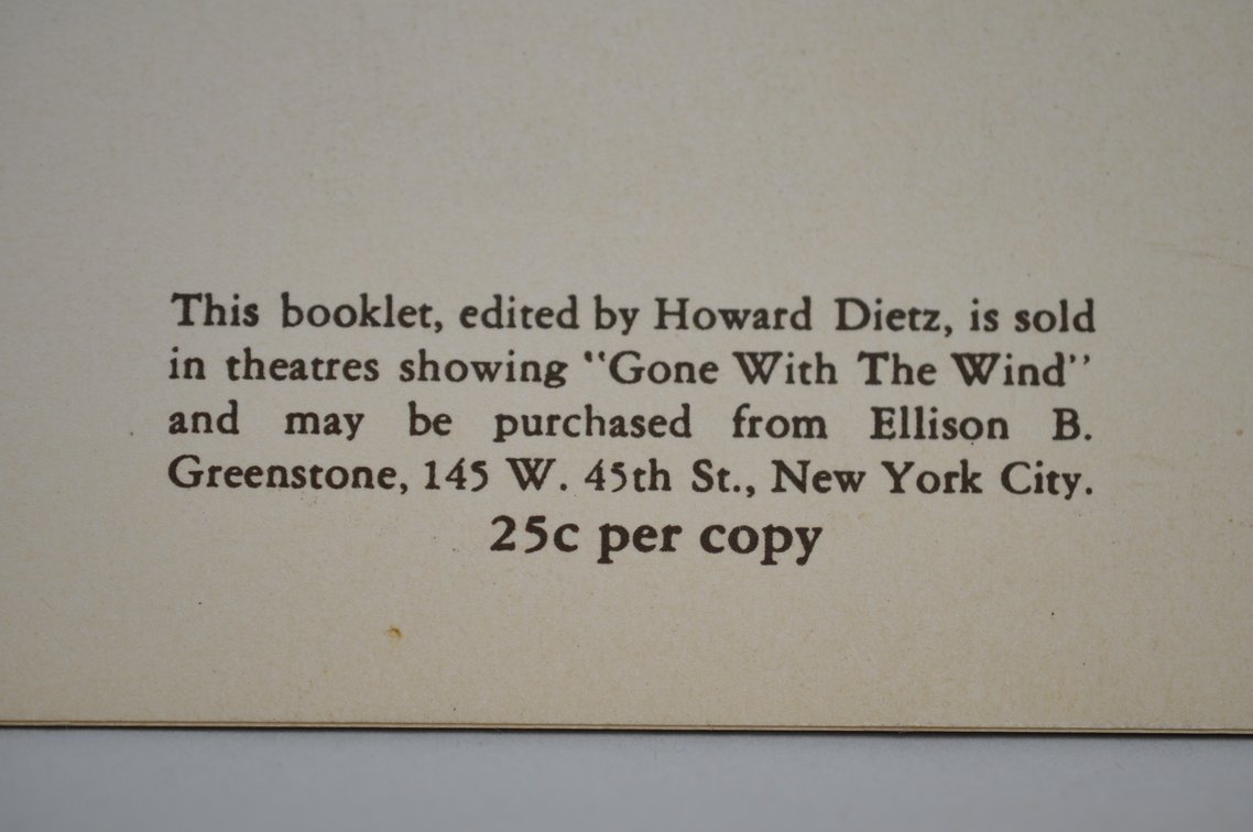 Gone With the Wind & Princess Theatre Ephemera