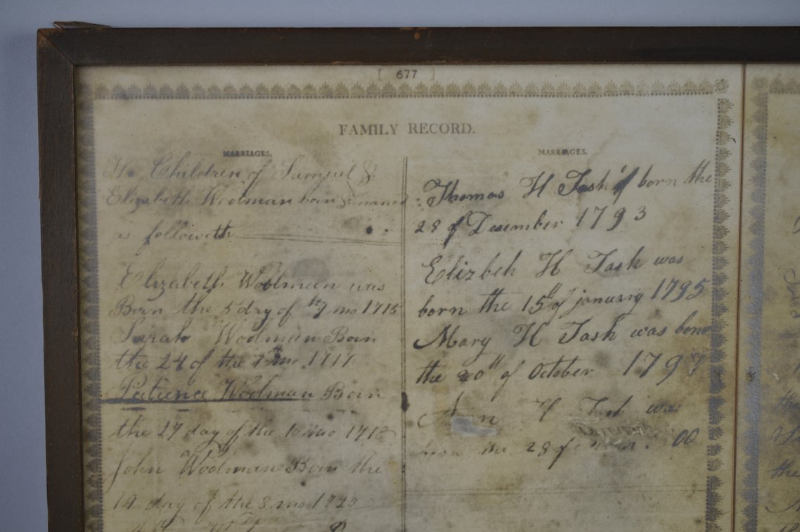 19th Century Family Bible Record Pages
