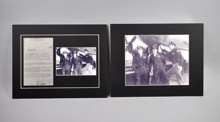 Enola Gay Crew Signed WWII Photocopys