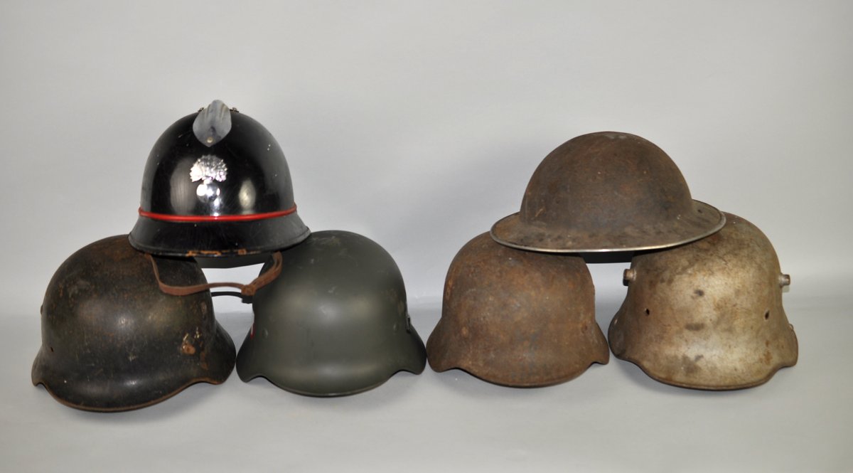 WWI & WWII Military Helmet Collection