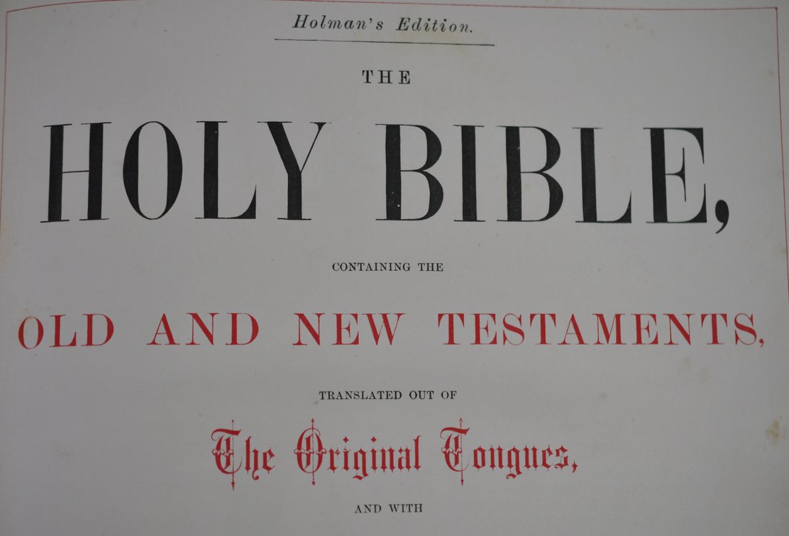 1877 A.J. Holman & Co. Holy Bible, photo 16 of 17