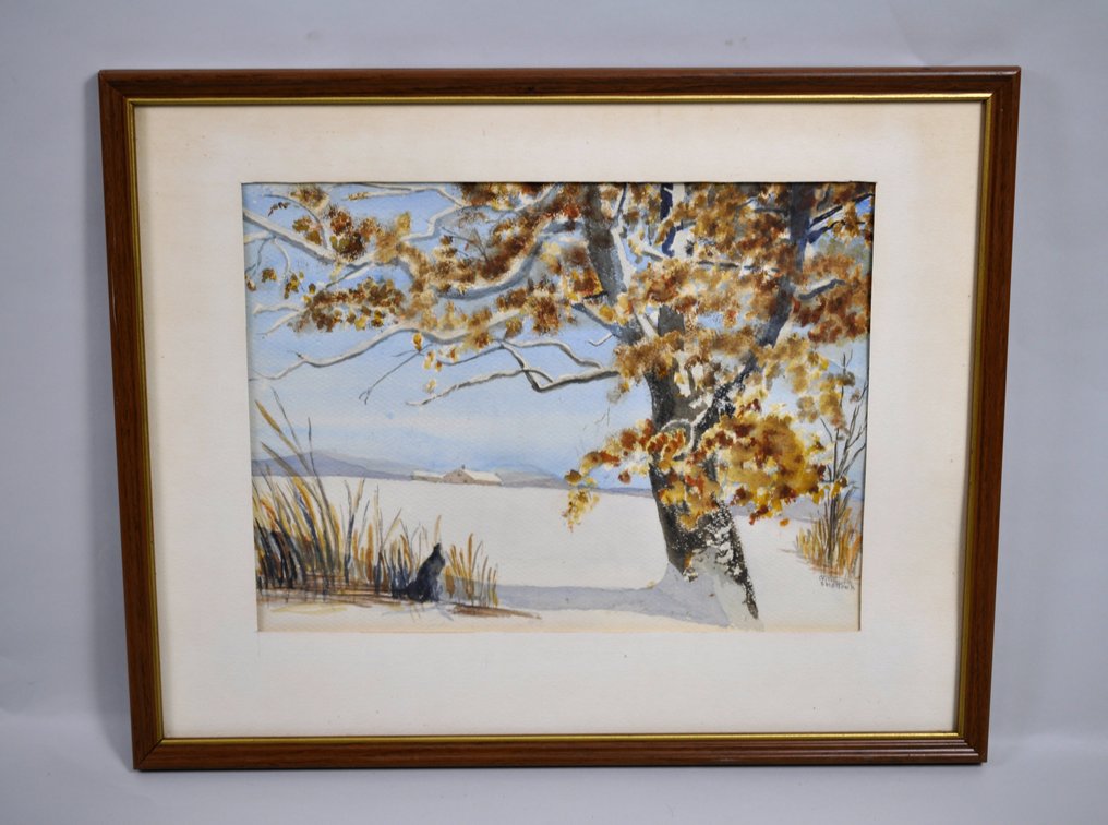 W. Shattuck, Signed Set of Watercolor Landscapes