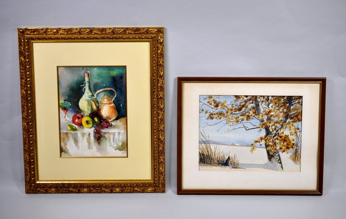 W. Shattuck, Signed Set of Watercolor Landscapes