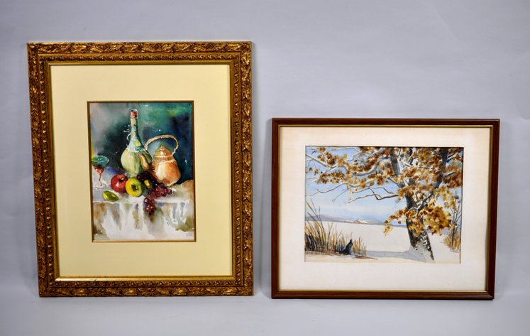W. Shattuck, Signed Set of Watercolor Landscapes