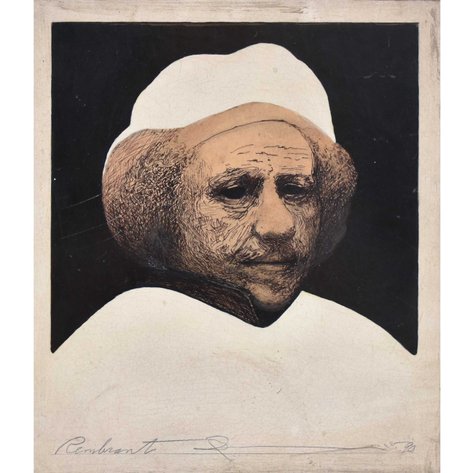 Lee Aguinaldo (1933–2007) - Rembrandt in White No.1