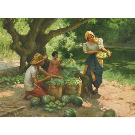 Fernando Amorsolo (1892–1972) - Under the Mango Tree