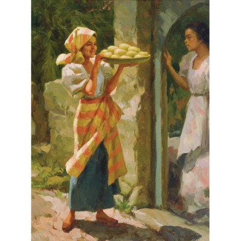 Fernando Amorsolo (1892–1972) - The Fruit Vendor