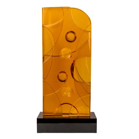 Ramon Orlina (b. 1944) - Curvature of Space in Amber