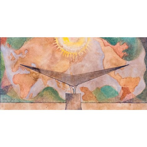 Vicente Manansala (1910–1981) - Mural Study for Philippine Airlines