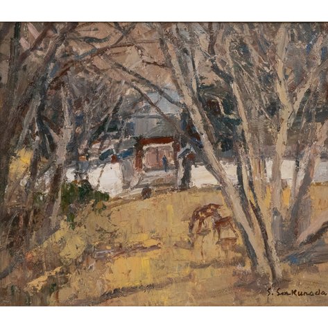 Seiichi Sakurada (1910–1999) - Spring Morning at Nara Park