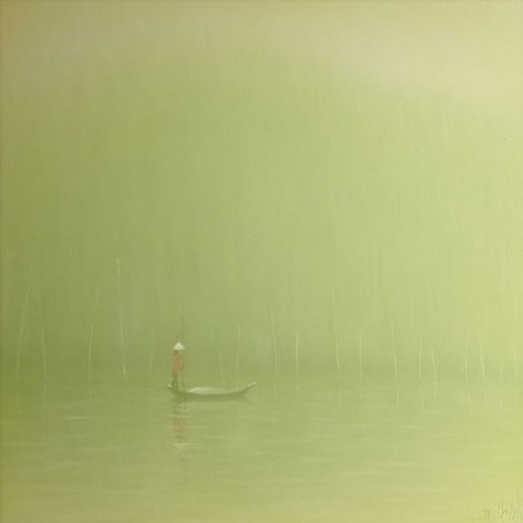 Bui Van Hoan (b. 1971) - Sunset on the Lake