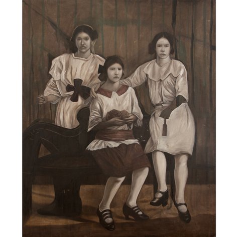 Marina Cruz (b. 1982) - Three Young Ladies in Cavite
