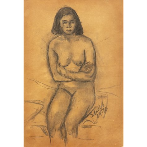 Victorio Edades (1895–1985) - Untitled (Female Nude)