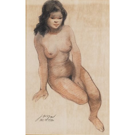 José Joya (1931–1995) - Nude