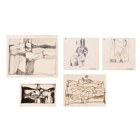 Mauro "Malang" Santos (1928–2017) - A lot of 5 sketches