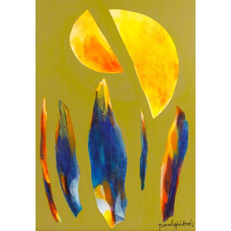 Raul Isidro (b. 1943) - Yellow Moon